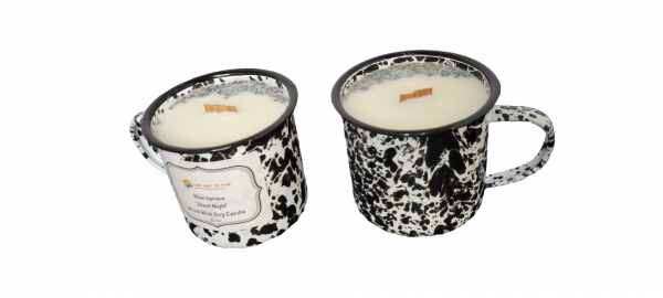 Camping Mug Soy Candle "Silent Night"