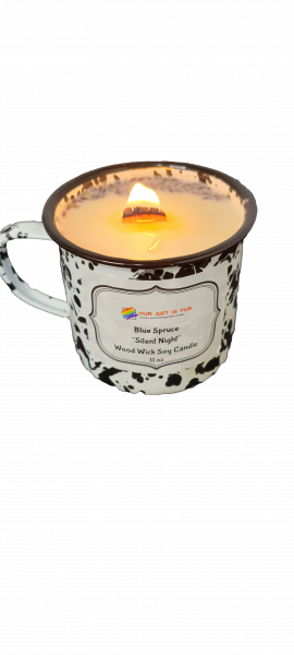 Camping Mug Soy Candle "Silent Night"